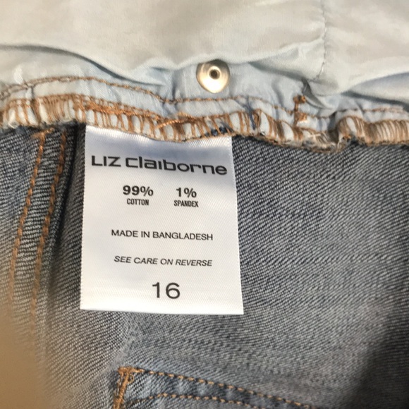 Vtg New LIZ CLAIBORNE Jeans 16 Tapered Leg - Picture 8 of 9